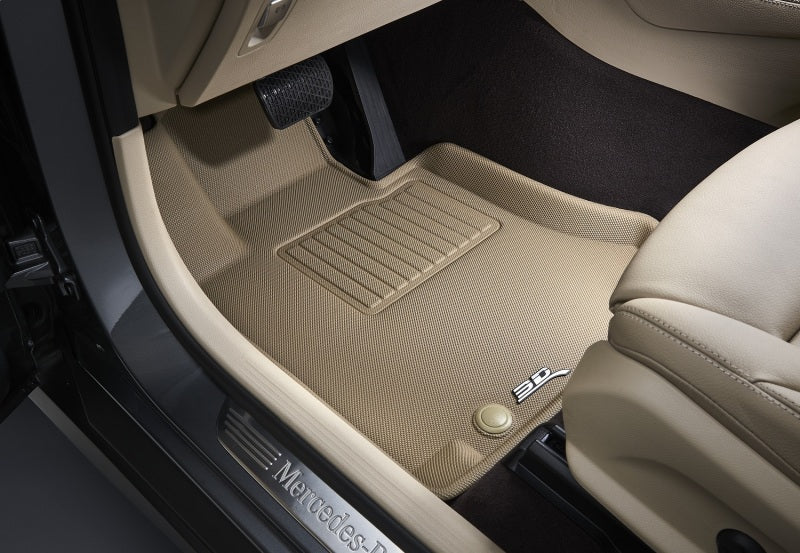 3D MAXpider 2011-2019 Ford Fiesta Kagu 1st Row Floormat - Tan-dsg-performance-canada