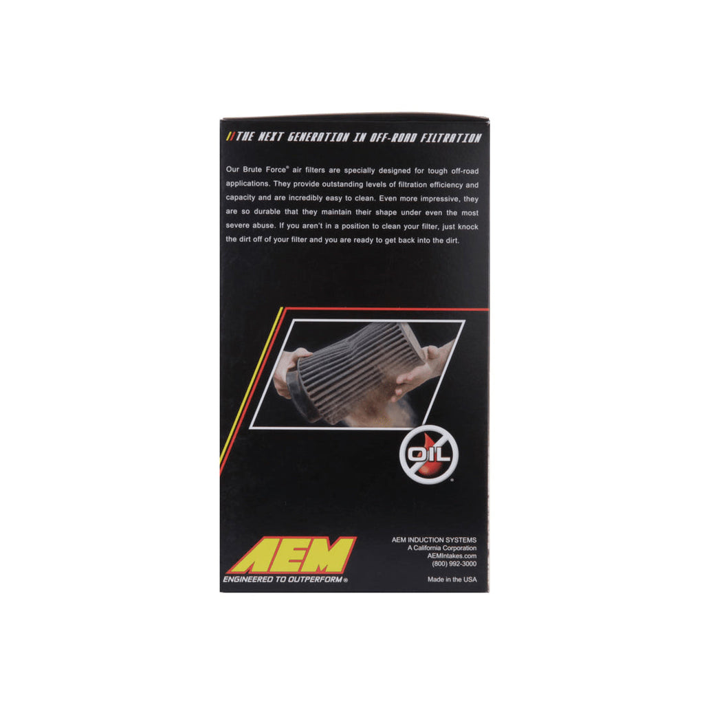 AEM Dryflow 4in. X 9in. Round Tapered Air Filter-dsg-performance-canada