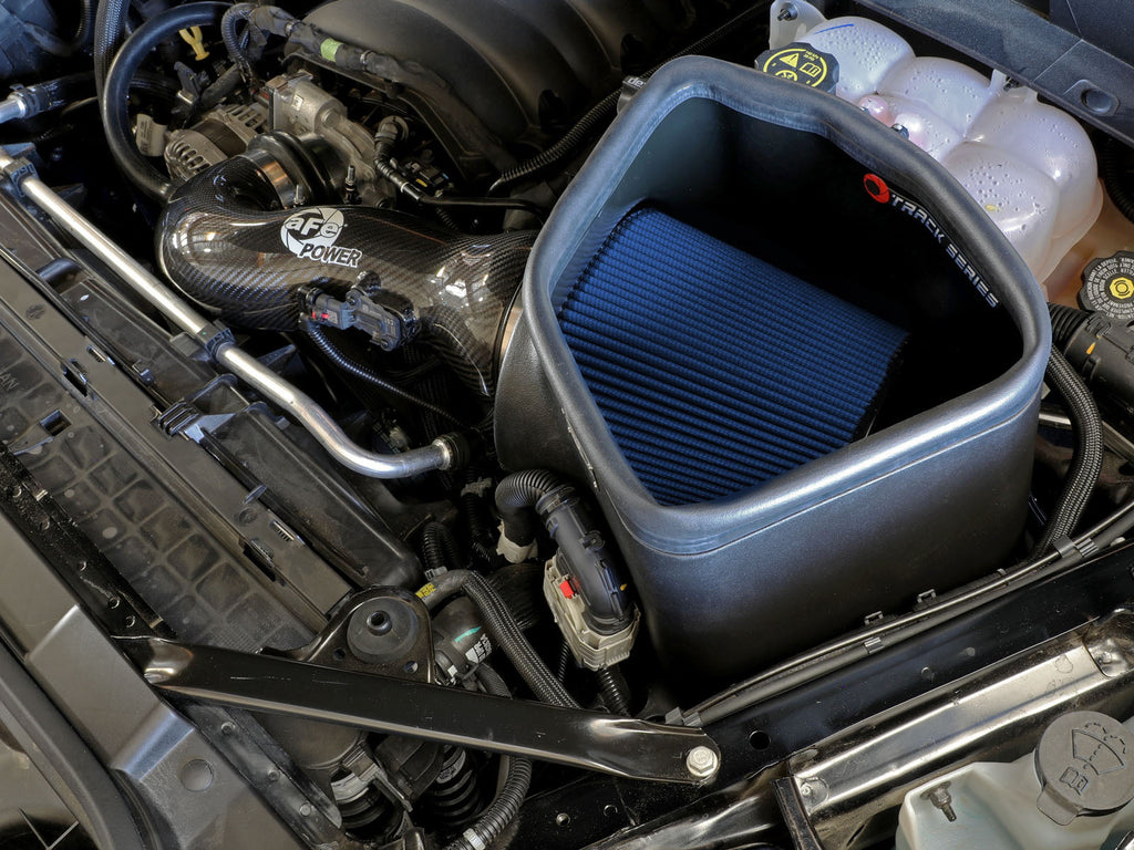 aFe 19-20 GM Trucks 5.3L/6.2L Track Series Carbon Fiber Cold Air Intake System With Pro 5R Filters-dsg-performance-canada