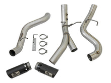 Load image into Gallery viewer, aFe ATLAS 4in DPF-Back Alum Steel Exhaust System w/Dual Exit Black Tip 2017 GM Duramax 6.6L (td)-dsg-performance-canada