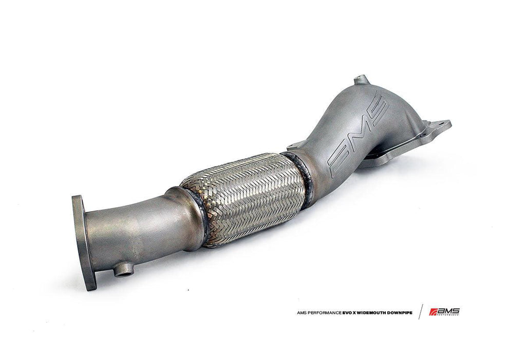 AMS Performance 08-15 Mitsubishi EVO X Widemouth Downpipe w/Turbo Outlet Pipe-dsg-performance-canada
