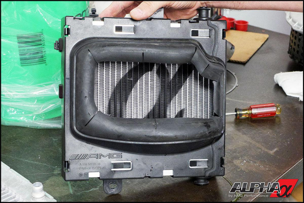 AMS Performance 14-18 Mercedes-Benz CLA 45 AMG 2.0T Alpha Auxiliary Heat Exchanger Upgrade-dsg-performance-canada