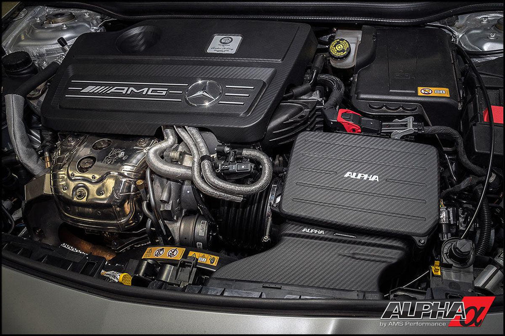 AMS Performance 14-18 Mercedes-Benz CLA 45 AMG 2.0T Alpha Intake System w/Carbon Fiber Duct & Lid-dsg-performance-canada