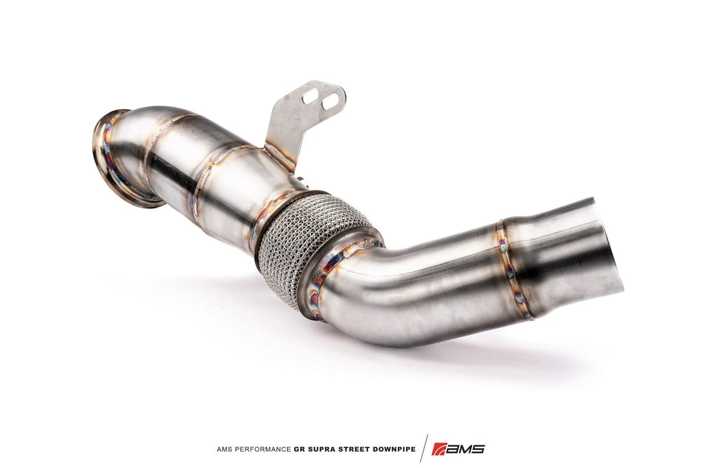 AMS Performance 2020+ Toyota Supra A90 Street Downpipe w/GESI Catalytic Converter-dsg-performance-canada