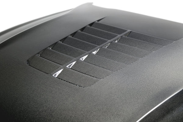 Anderson Composites 18-19 Ford Mustang Double Sided Type-GT5 Carbon Fiber Hood-dsg-performance-canada