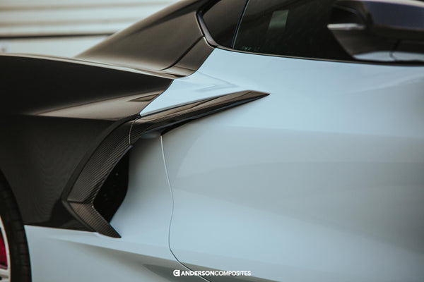 Anderson Composites 20-21 Chevrolet Corvette C8 Stingray Carbon Fiber Side Scoops-dsg-performance-canada