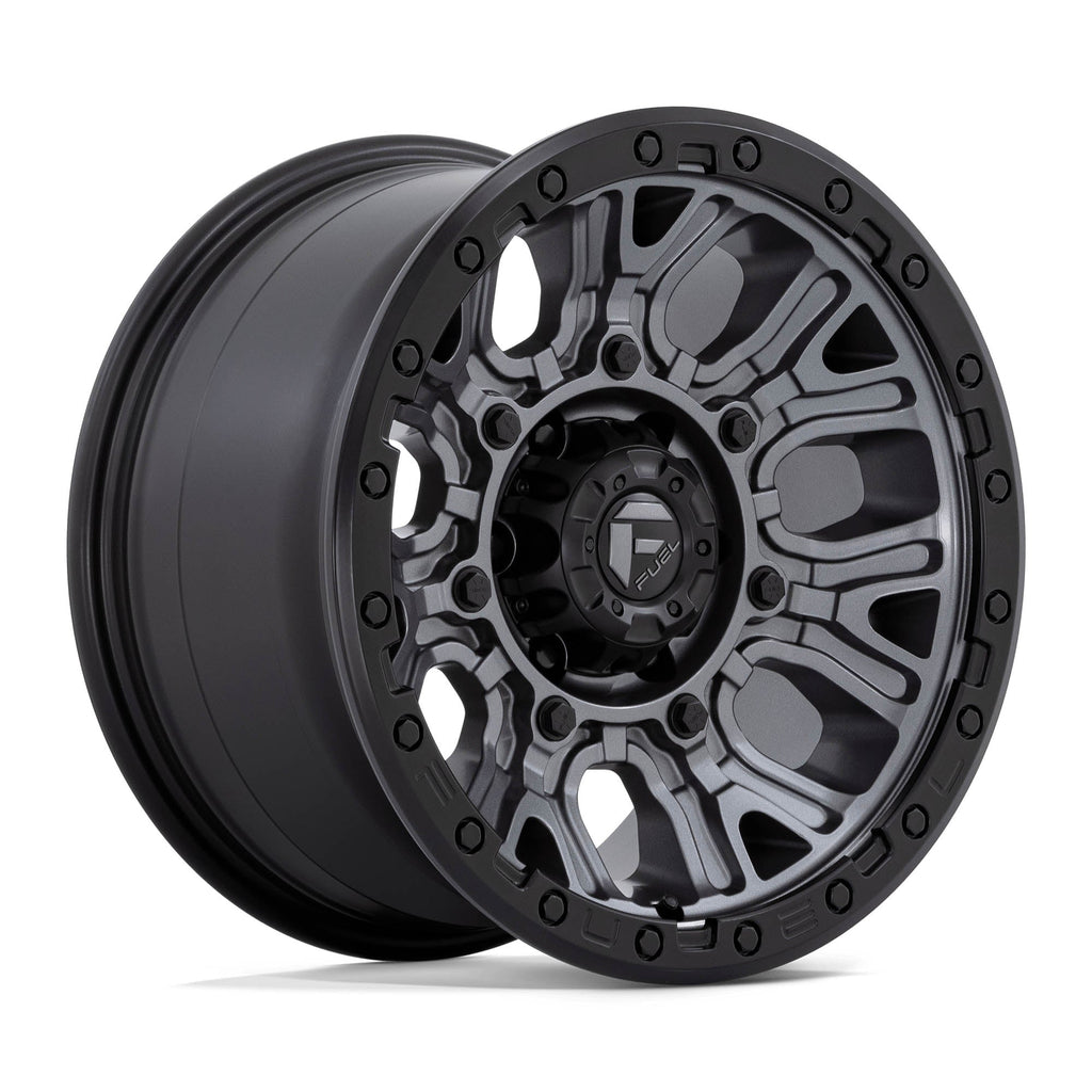 D825 Traction Wheel - 17x9 / 6x139.7 / +1mm Offset - Matte Gunmetal With Black Ring-dsg-performance-canada