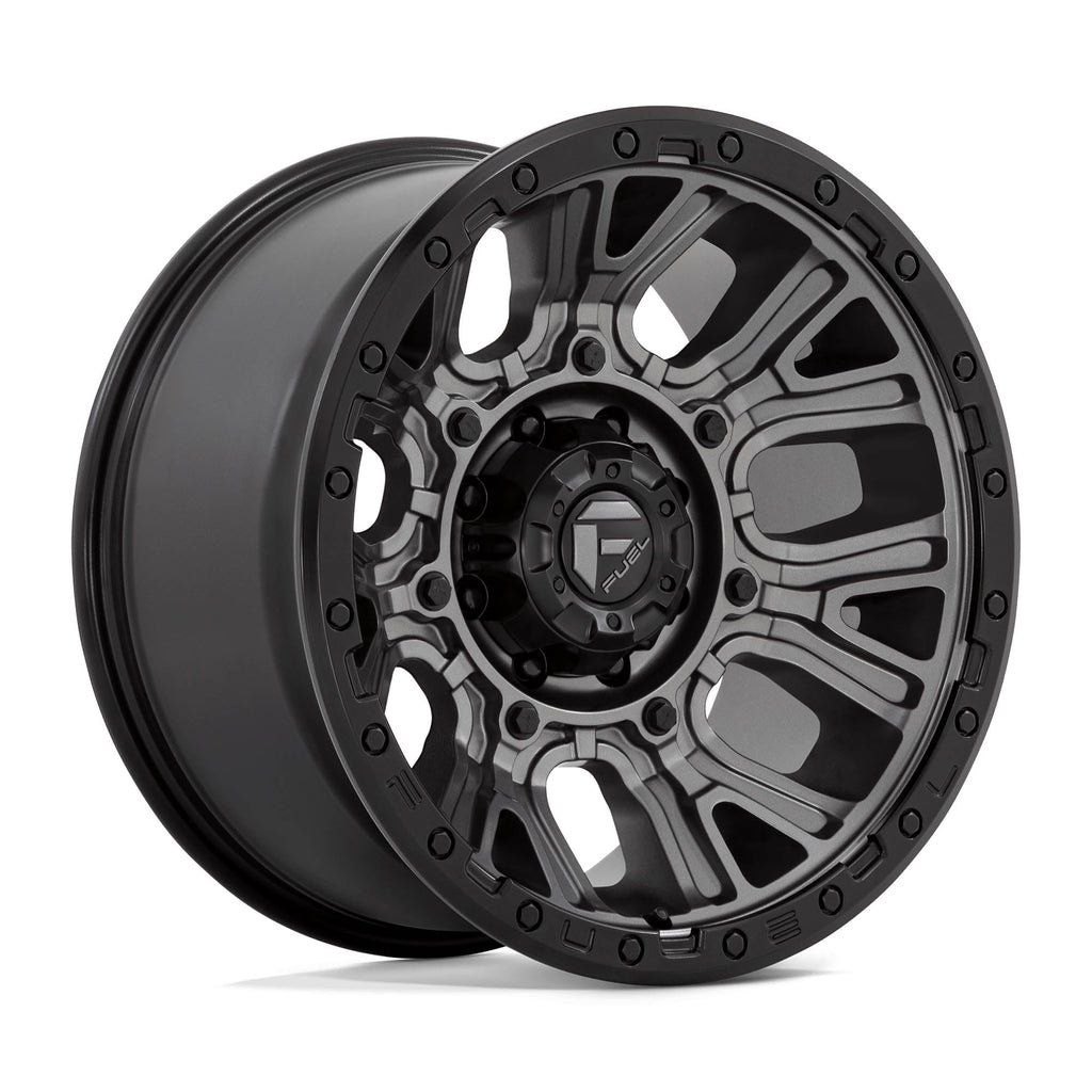 D825 Traction Wheel - 20x10 / 8x180 / -18mm Offset - Matte Gunmetal With Black Ring-dsg-performance-canada