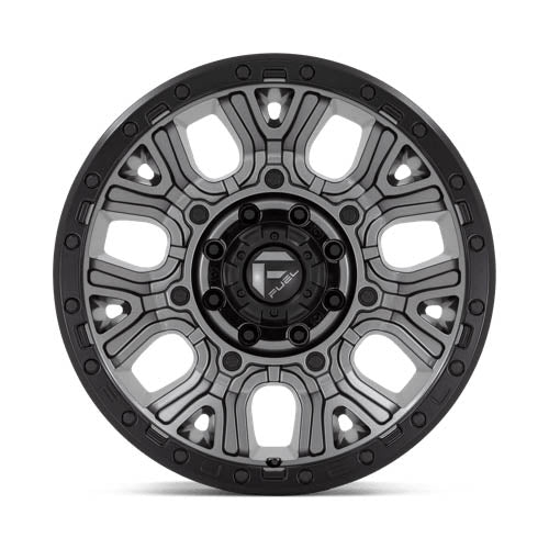 D825 Traction Wheel - 20x9 / 8x180 / +1mm Offset - Matte Gunmetal With Black Ring-dsg-performance-canada