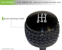 Load image into Gallery viewer, DV8 Offroad 1987-1995 Jeep YJ 5-Speed Shift Knob Black-dsg-performance-canada