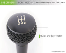 Load image into Gallery viewer, DV8 Offroad 1997-06 Jeep TJ 5-Speed Shift Knob And Lever Black-dsg-performance-canada