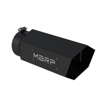 Load image into Gallery viewer, MBRP Universal Hex Tip 5in Inlet 16in Length w/ Logo - Black Coated-dsg-performance-canada