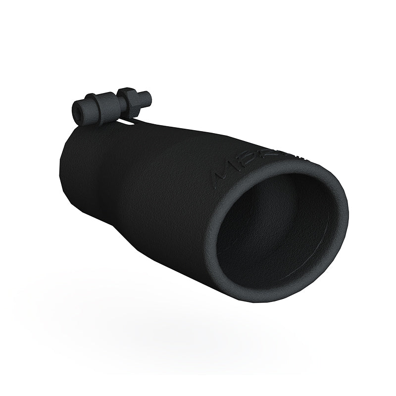 MBRP Universal Tip 2.5 O.D. Oval End 3.75 Inlet 10in length - Black Finish-dsg-performance-canada