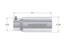 Load image into Gallery viewer, MBRP Universal Tip 5 O.D. Dual Wall Straight 4 inlet 12 length-dsg-performance-canada